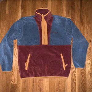 Columbia quarter zip color blocked fleece